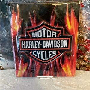 Harley-Davidson Black and Red Wall Decor